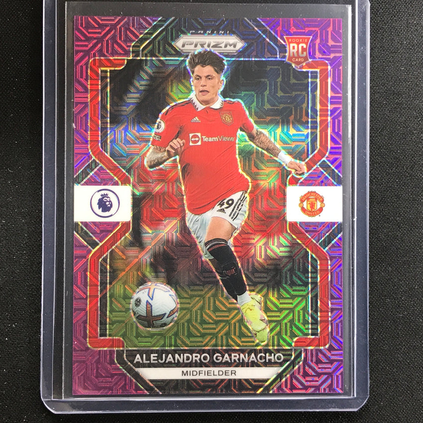 2022-23 Prizm Epl Alejandro Garnacho Rookie Purple Mojo 6/20