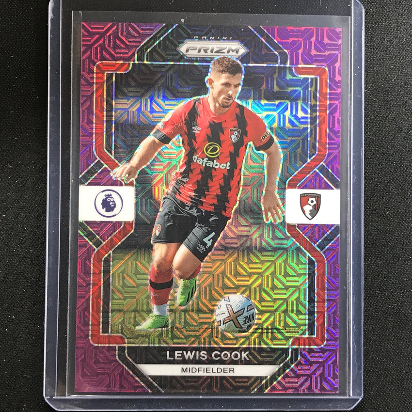 2022-23 Prizm Epl Lewis Cook Purple Mojo 12/20
