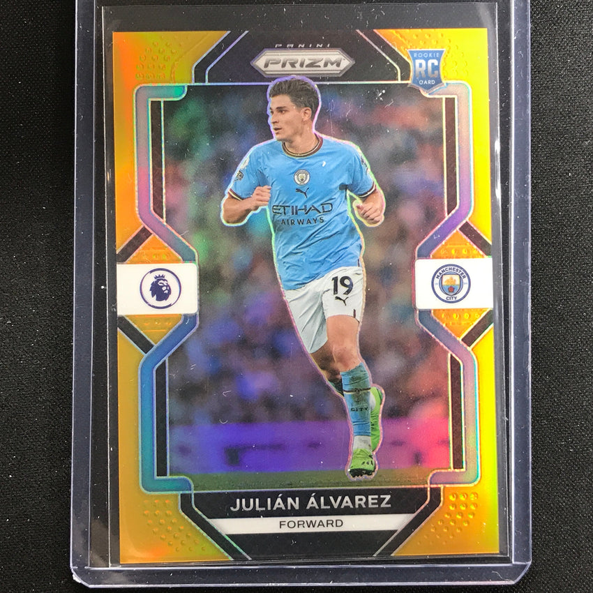 2022-23 Prizm Epl Julian Alvarez Rookie Gold Prizm 3/10