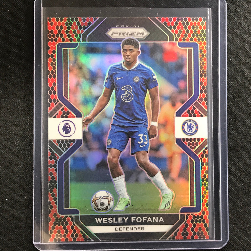 2022-23 Prizm EPL WESLEY FOFANA Snakeskin SSP #96