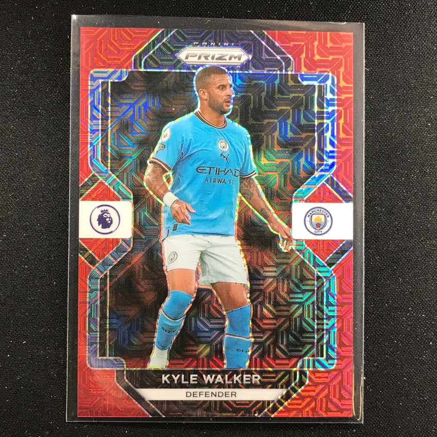 2022-23 Prizm EPL KYLE WALKER Red Mojo 36/99 #12