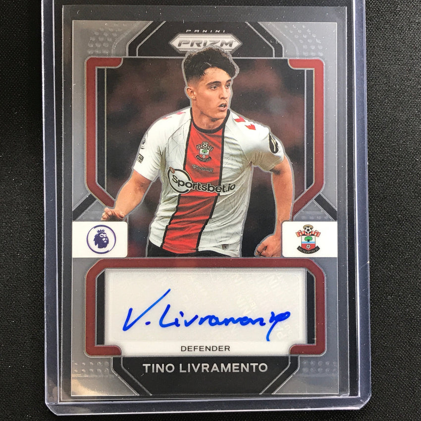 2022-23 Prizm Epl Tino Livramento Signatures Auto Base No Tl