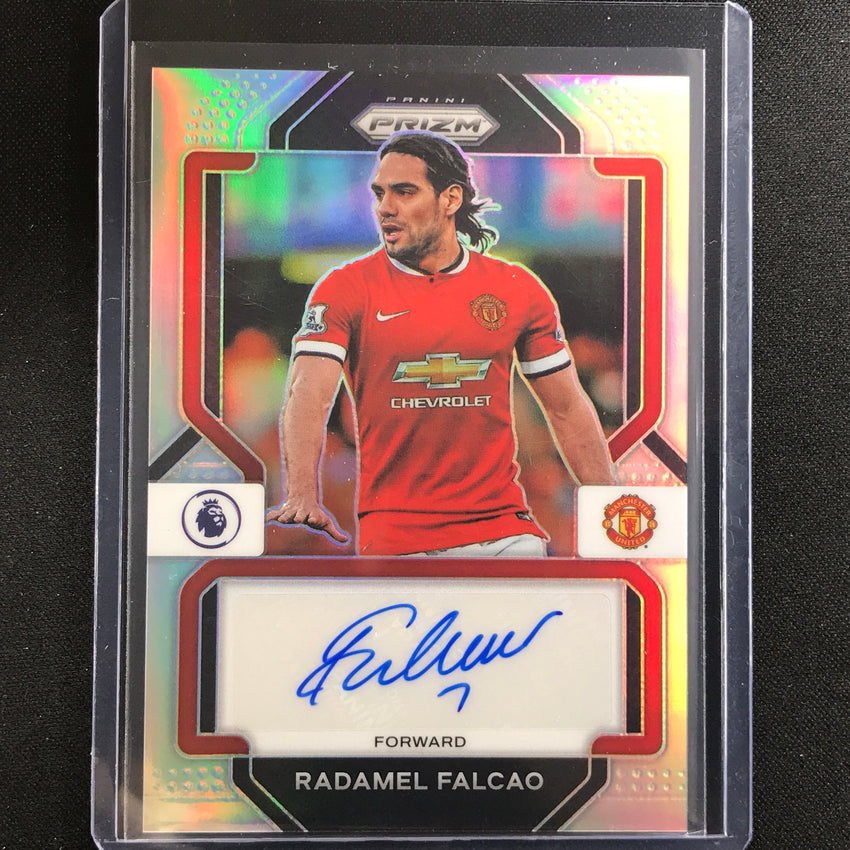 2022-23 Prizm Epl Radamel Falcao Signatures Auto Silver Prizm 16/49