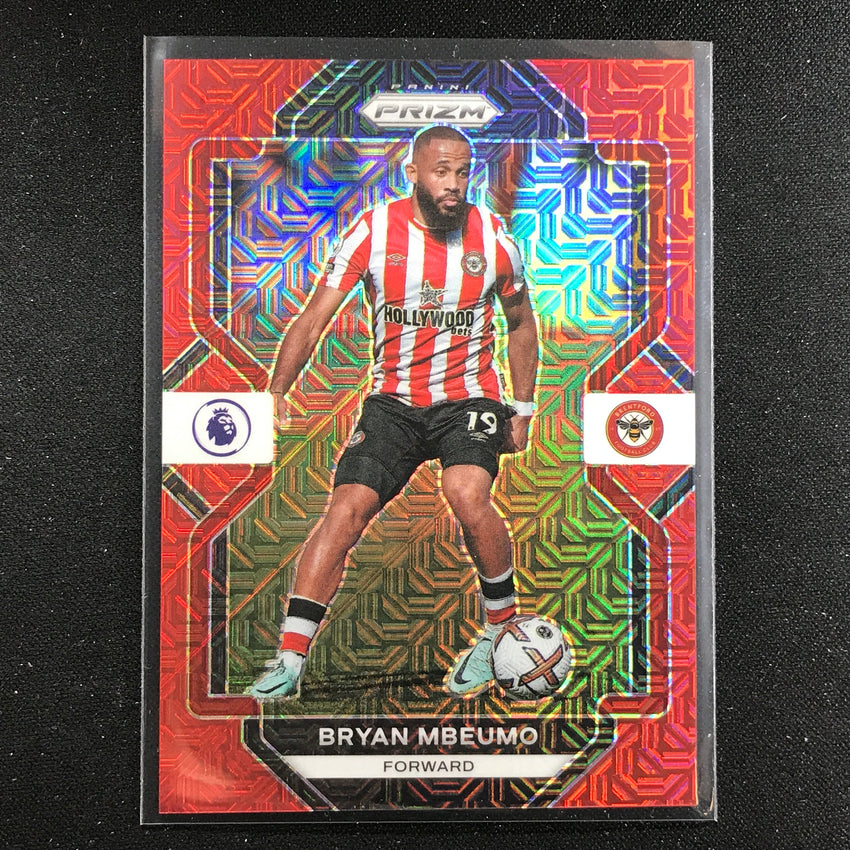 2022-23 Prizm Epl Bryan Mbeumo Red Mojo 32/99 No 38