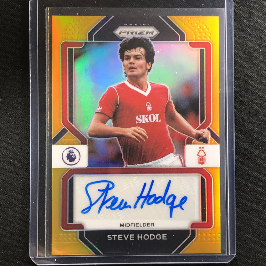 2022-23 Prizm Epl Steve Hodge Signatures Auto Gold 5/10