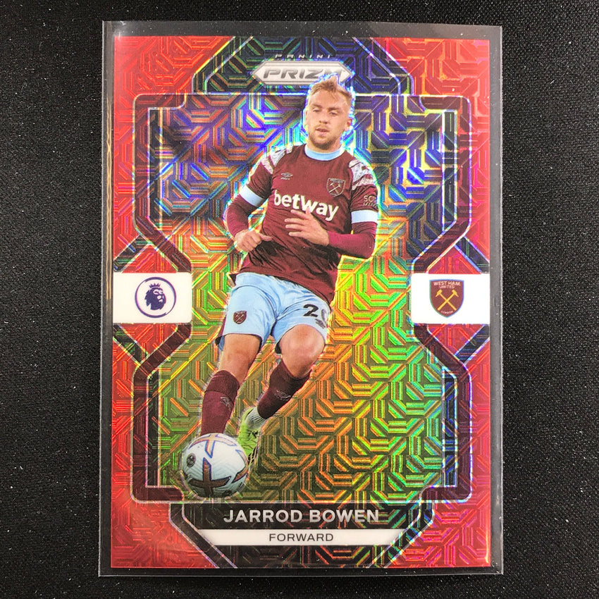 2022-23 Prizm EPL JARROD BOWEN Red Mojo 76/99 #51