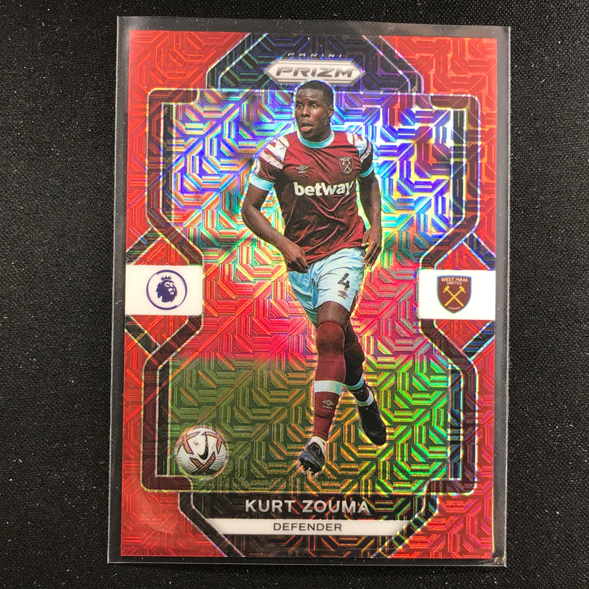 2022-23 Prizm EPL KURT ZOUMA Red Mojo 13/99 #58