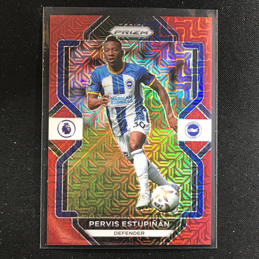2022-23 Prizm EPL PERVIS ESTUPINAN Red Mojo 91/99 #238