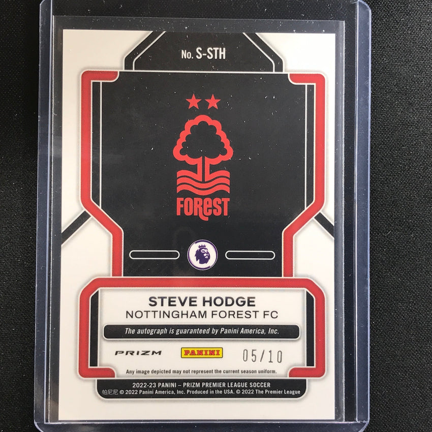 2022-23 Prizm Epl Steve Hodge Signatures Auto Gold 5/10