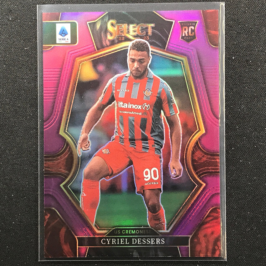 2022-23 Select Serie A Cyriel Dessers Mezzanine Rookie Purple 29/49