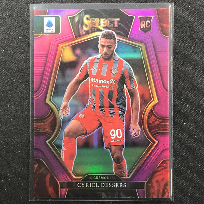 2022-23 Select Serie A Cyriel Dessers Mezzanine Rookie Purple 23/49