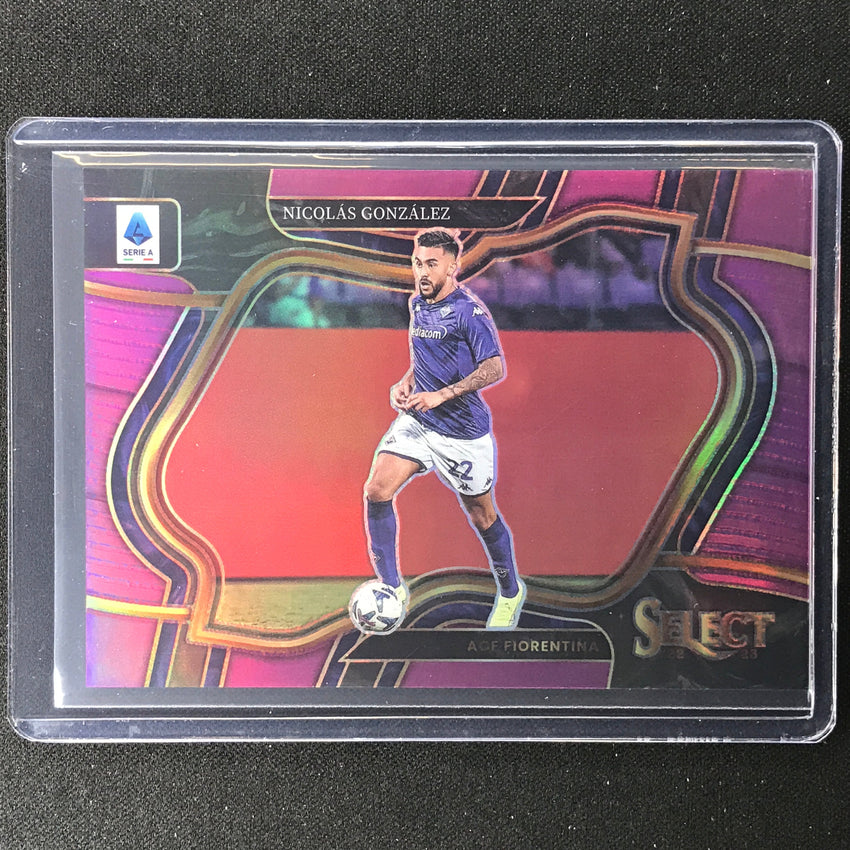 2022-23 Select Serie A Nicolas Gonzalez Field Level Purple 20/49