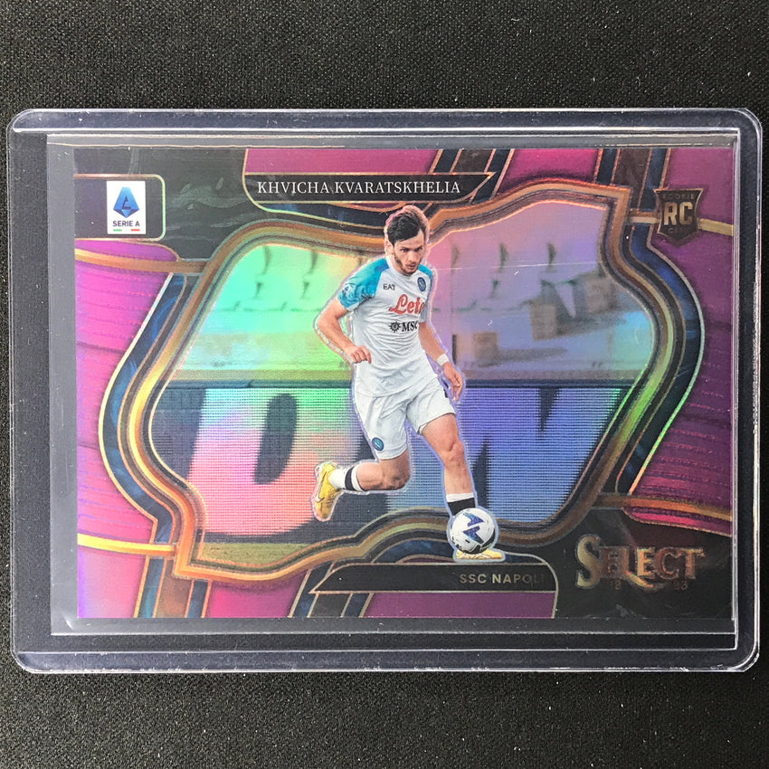 2022-23 Select Serie A Khvicha Kvaratskhelia Field Level Rookie Purple 46/49
