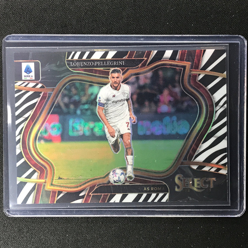 2022-23 Select Serie A Lorenzo Pellegrini Field Level Zebra 9/20