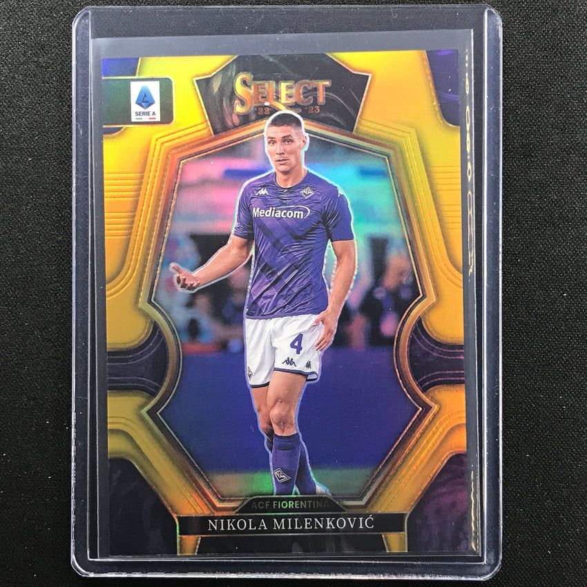 2022-23 Select Serie A Nikola Milenkovic Mezzanine Gold Prizm 4/10