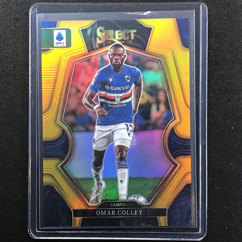 2022-23 Select Serie A Omar Colley Mezzanine Gold Prizm 8/10