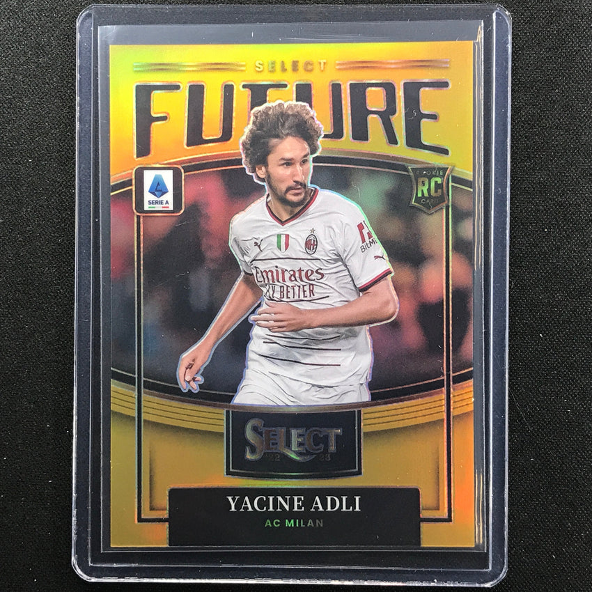 2022-23 Select Serie A Yacine Adli Select Future Rookie Gold Prizm 3/10