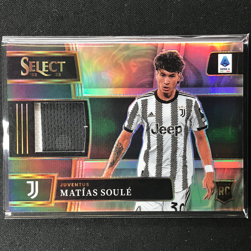 2022-23 Select Serie A Matias Soule Memorabilia Rookie Jersey Relic Silver No Mso