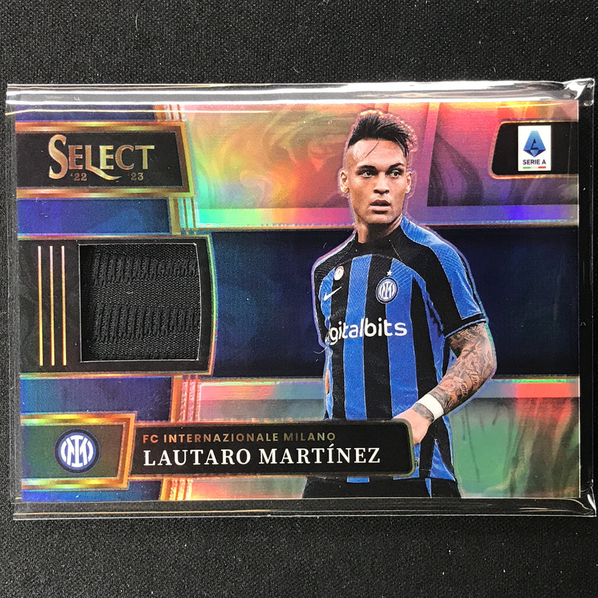 2022-23 Select Serie A Lautaro Martinez Memorabilia Jersey Relic Silver No Lma