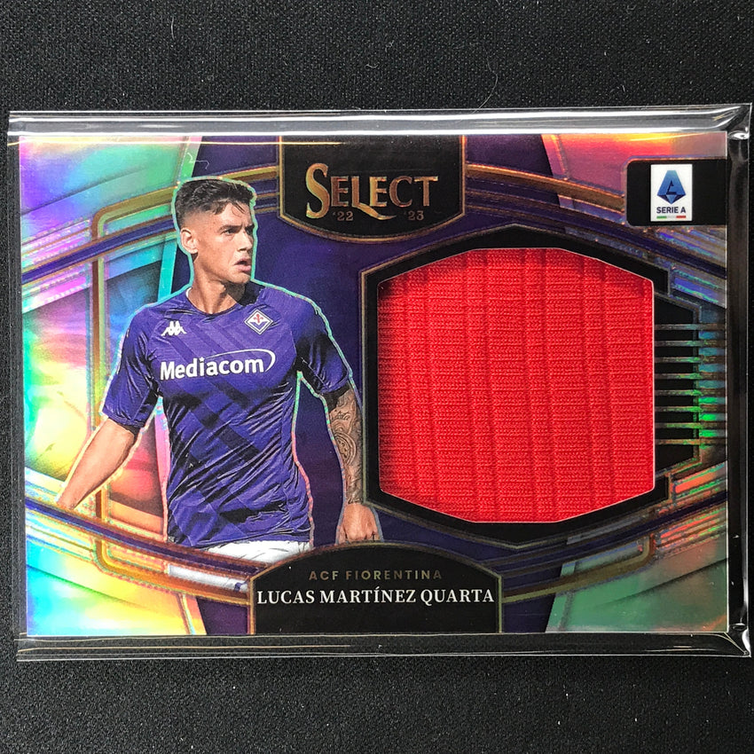 2022-23 Select Serie A LUCAS MARTINEZ QUARTA Jumbo Jersey Relic Silver #LMQ