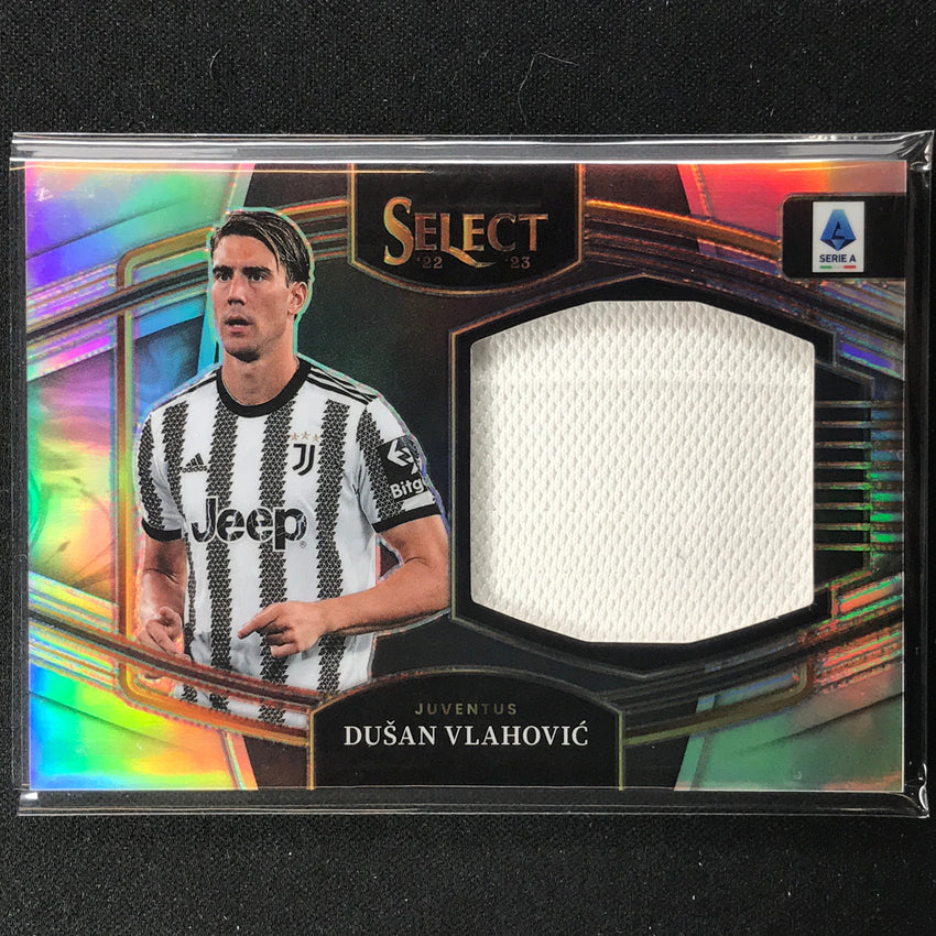 2022-23 Select Serie A Dusan Vlahovic Jumbo Swatch Jersey Relic Silver Prizm No Dv
