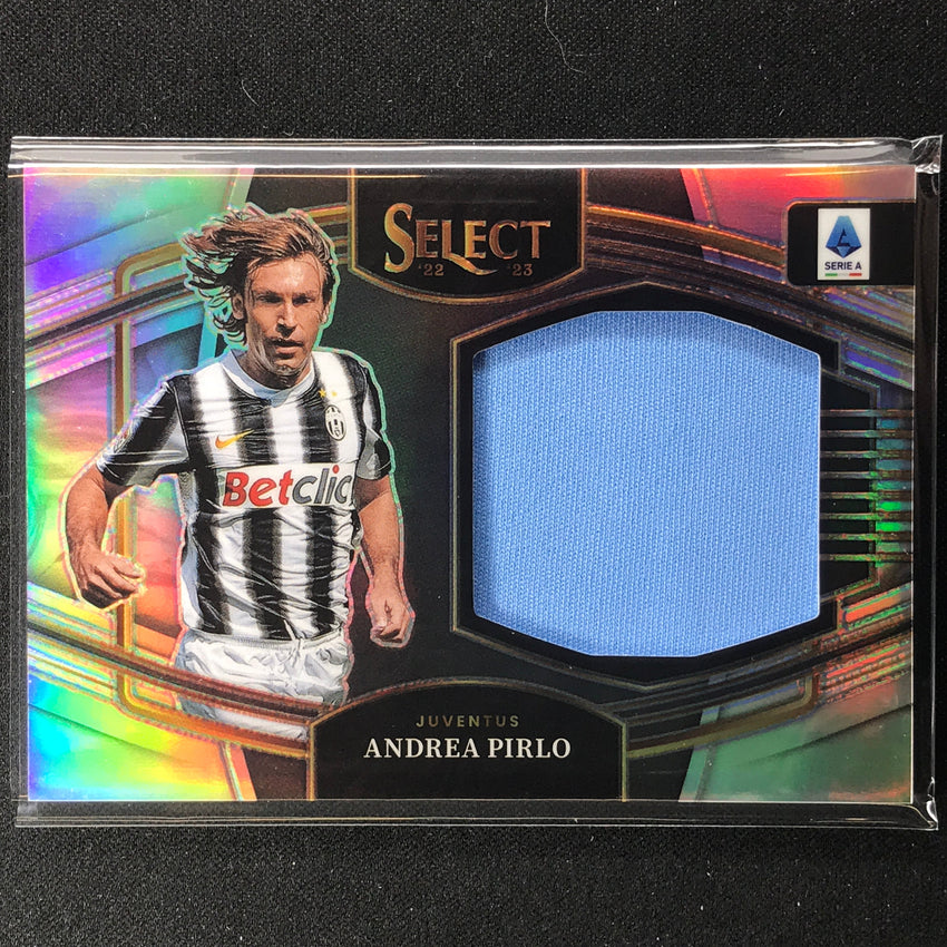 2022-23 Select Serie A Andrea Pirlo Jumbo Swatch Jersey Relic Silver Prizm No Ap