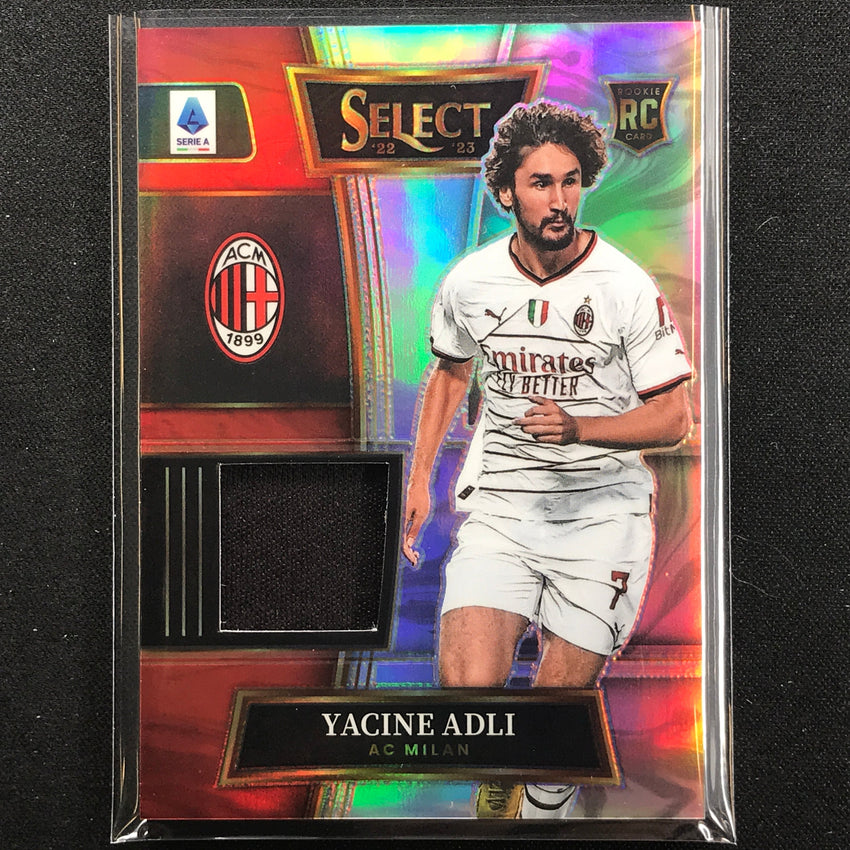 2022-23 Select Serie A Yacine Adli Swatch Rookie Jersey Relic Silver Prizm No Ya