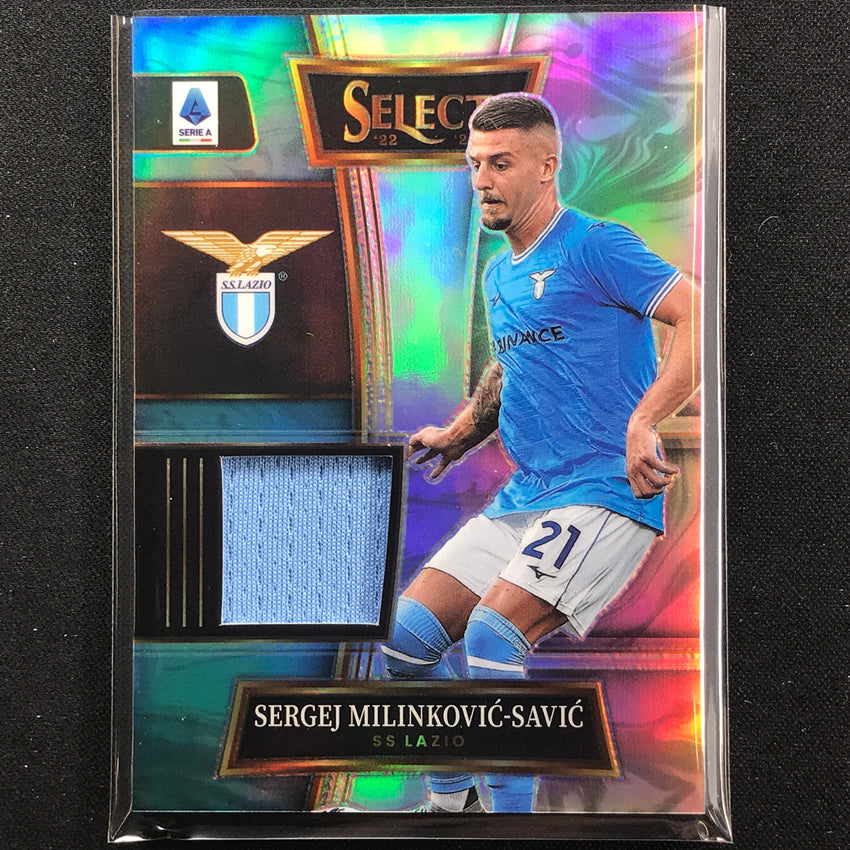 2022-23 Select Serie A Sergej Milinkovic-savic Swatch Jersey Relic Silver No Sms