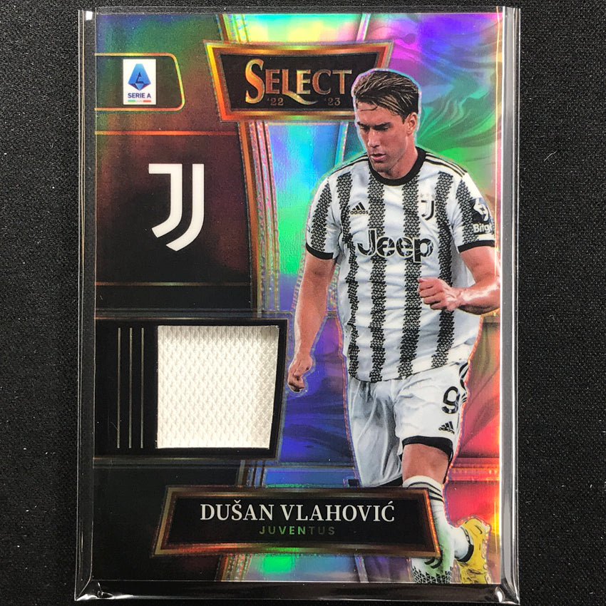 2022-23 Select Serie A Dusan Vlahovic Swatch Jersey Relic Silver Prizm No Dv