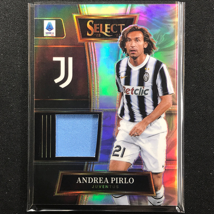 2022-23 Select Serie A Andre Pirlo Swatch Jersey Relic Silver Prizm No Ap