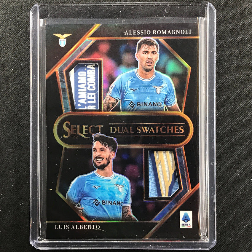 2022-23 Select Serie A Romagnoli Luis Alberto Dual Swatch Patch Relic Black 1/1