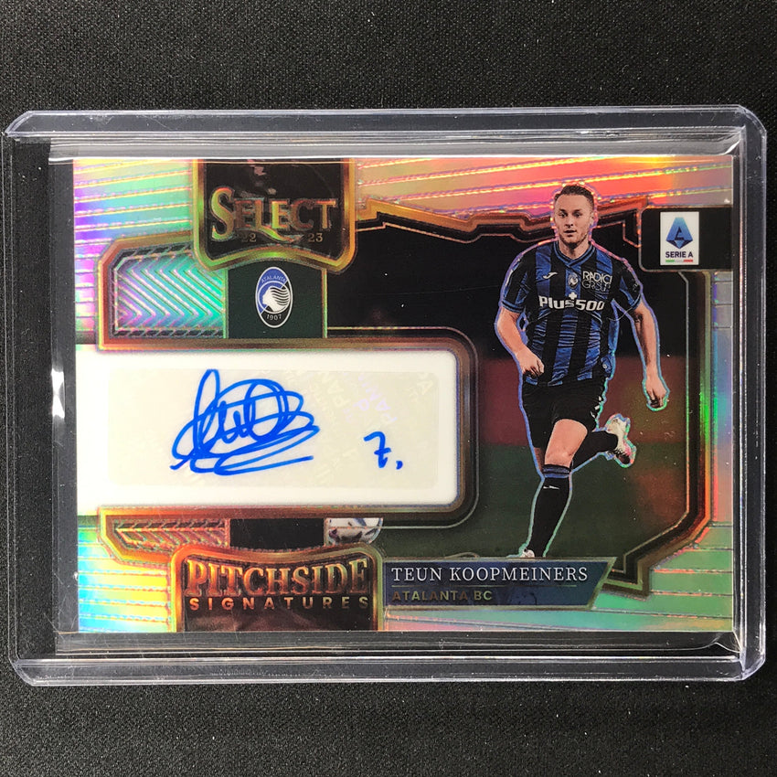 2022-23 Select Serie A Teun Koopmeiners Pitchside Signatures Auto Silver No Tko
