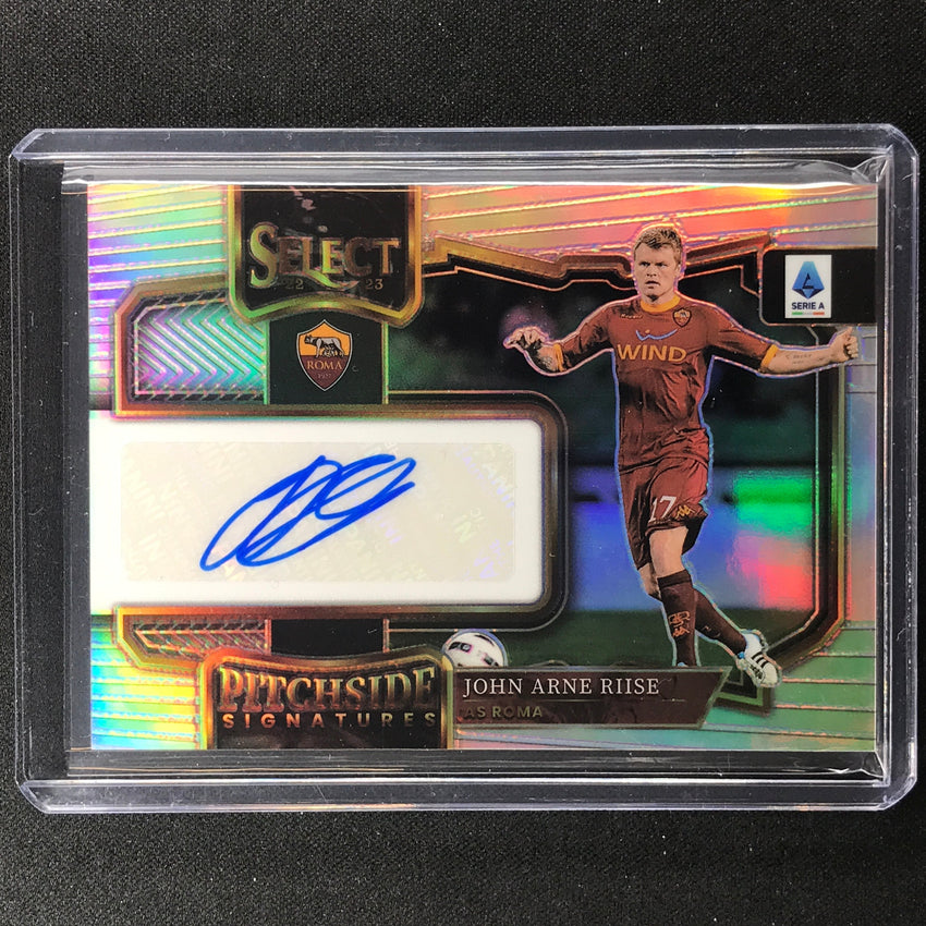 2022-23 Select Serie A John Arne Riise Pitchside Signatures Auto Silver No Jar
