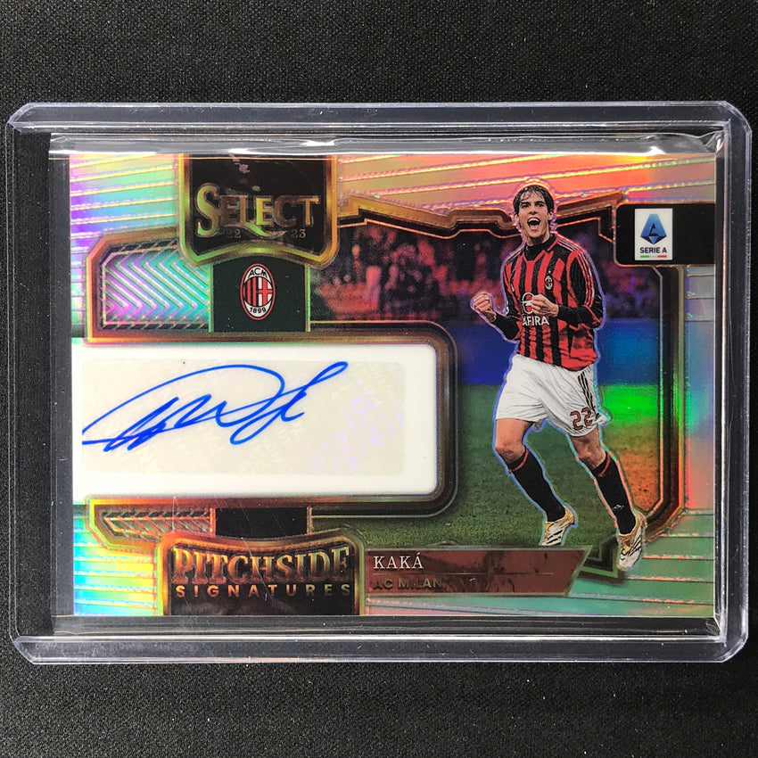 2022-23 Select Serie A Kaka Pitchside Signatures Auto Silver Prizm No Ps-k