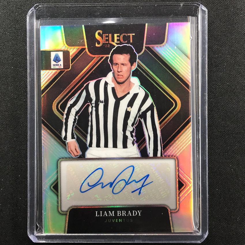 2022-23 Select Serie A Liam Brady Select Signatures Auto Silver Prizm No Lbr
