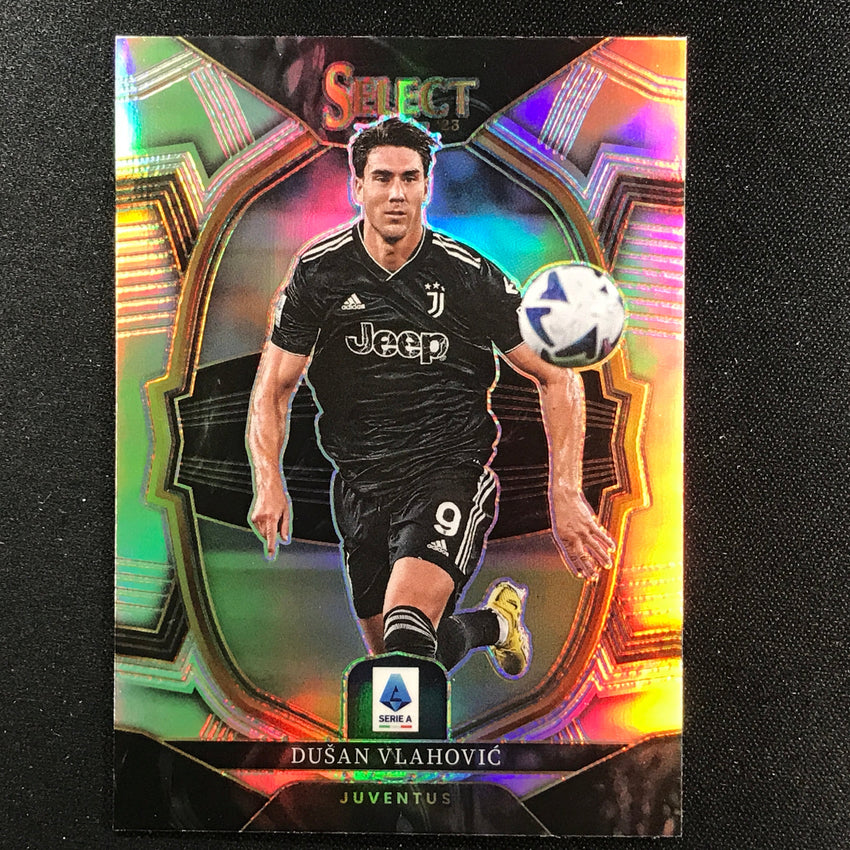 2022-23 Select Serie A Dusan Vlahovic Terrace Silver Prizm No 46