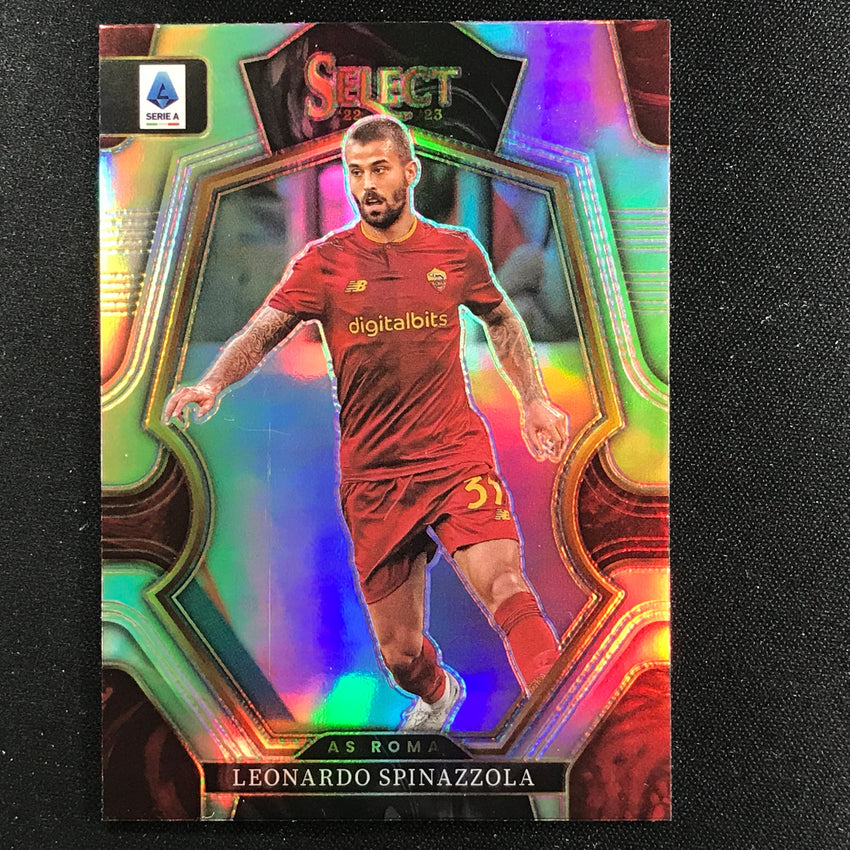 2022-23 Select Serie A Leonardo Spinazzola Mezzanine Silver Prizm No 117