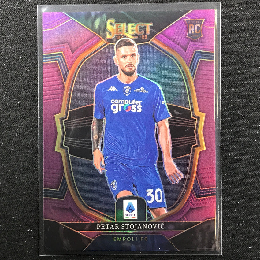 2022-23 Select Serie A Petar Stojanovic Terrace Rookie Purple 47/49