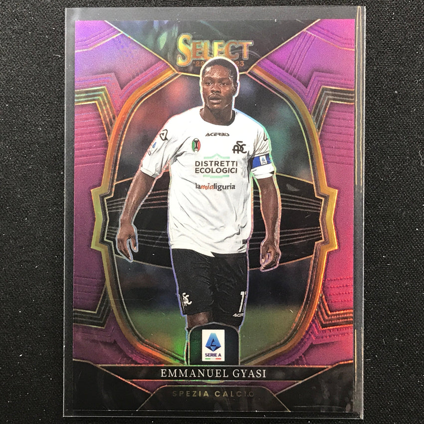 2022-23 Select Serie A Emmanuel Gyasi Terrace Purple 14/49