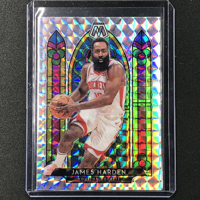 2019-20 Mosaic JAMES HARDEN Stained Glass Mosaic Prizm #5 SSP-Cherry Collectables