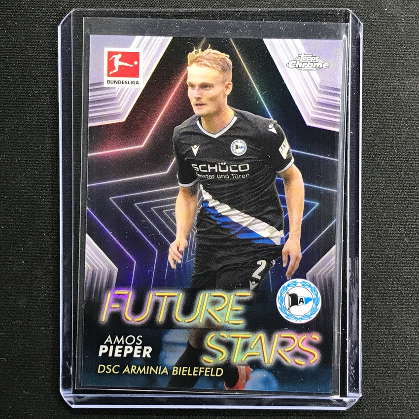 2020-21 Topps Chrome Bundesliga Amos Pieper Future Stars Refractor No Ap