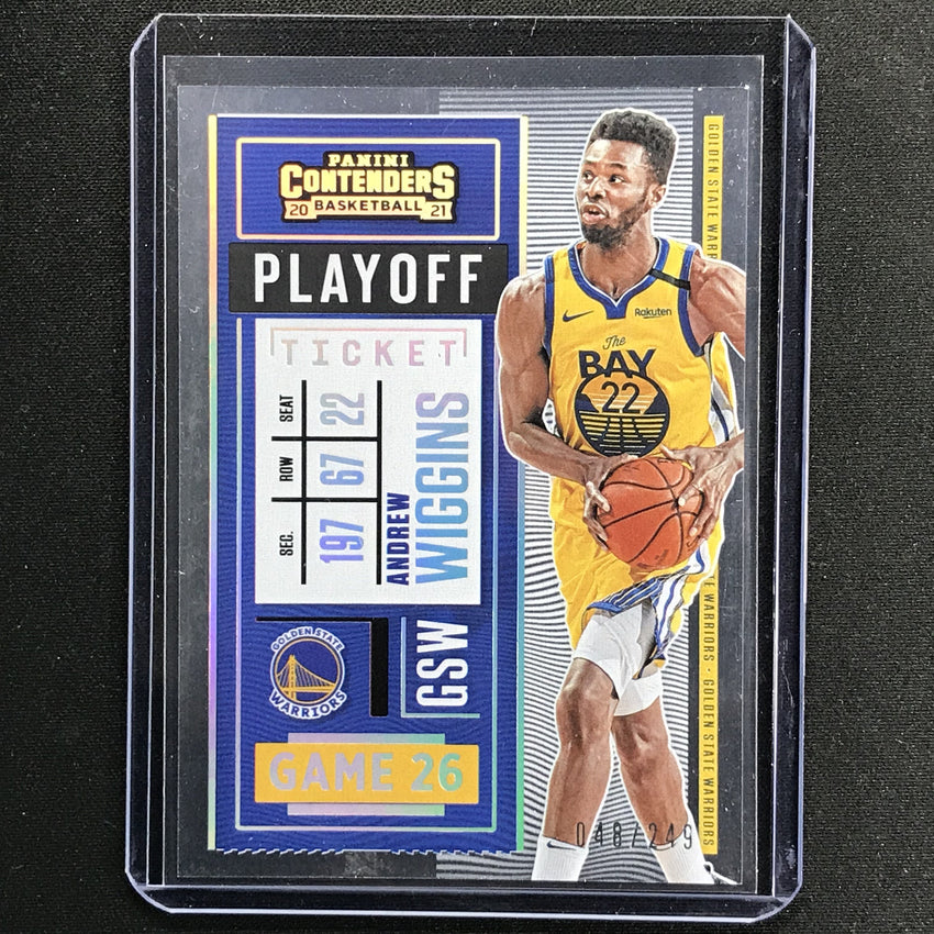 2020-21 Contenders Andrew Wiggins Base Playoff Ticket 48/249