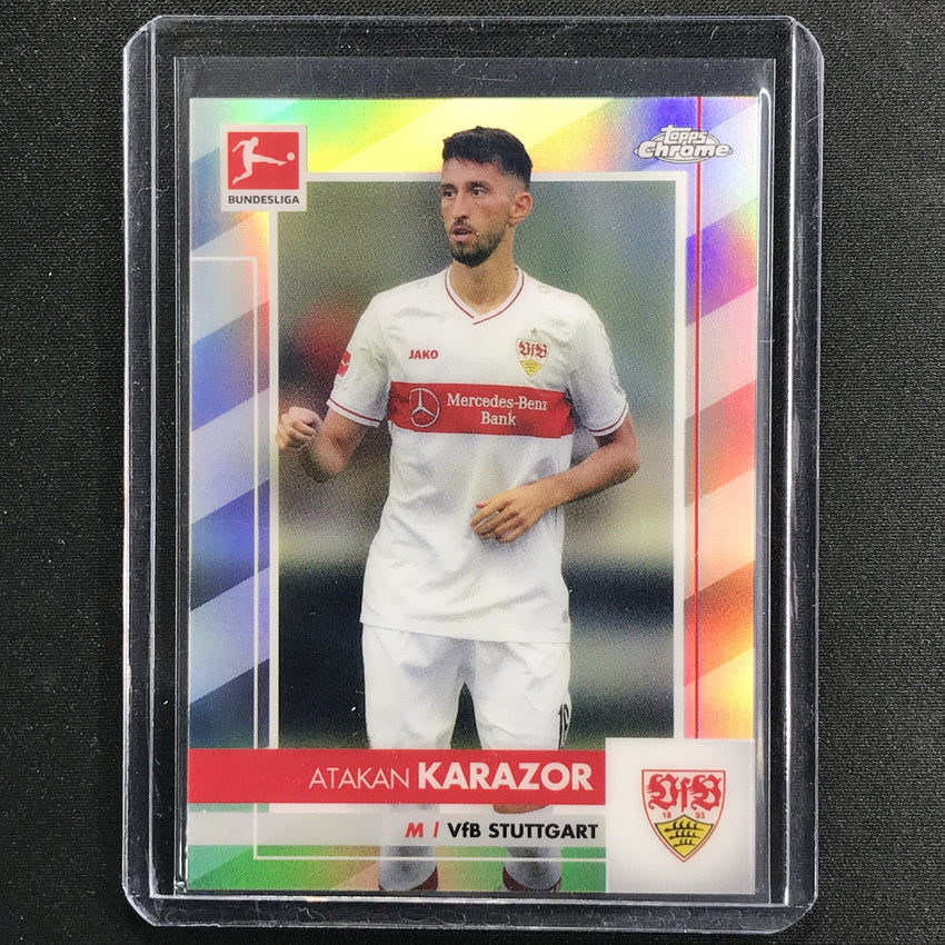 2020-21 Topps Chrome Bundesliga Atakan Karazor Refractor No 91