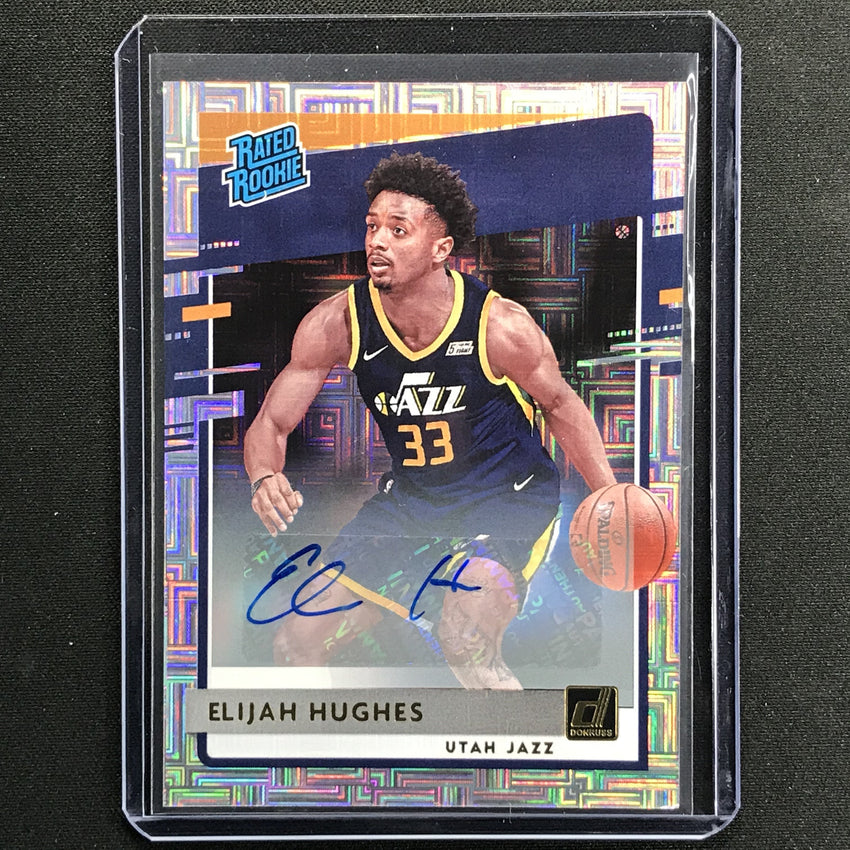 2020-21 Donruss Elijah Hughes Choice Rated Rookie Auto Infinite No 246 B