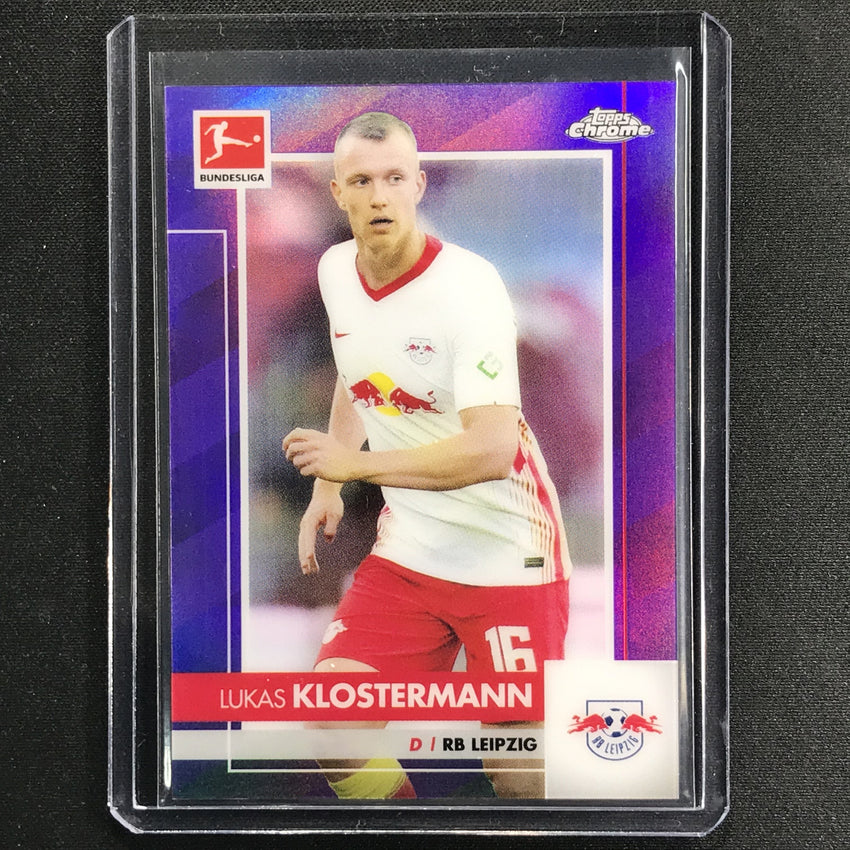 2020-21 Topps Chrome Bundesliga Lukas Klostermann Purple Refractor 13/299