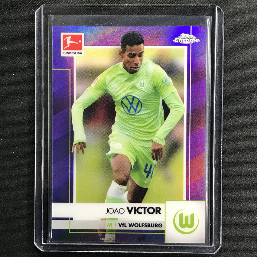 2020-21 Topps Chrome Bundesliga Joao Victor Purple Refractor 275/299