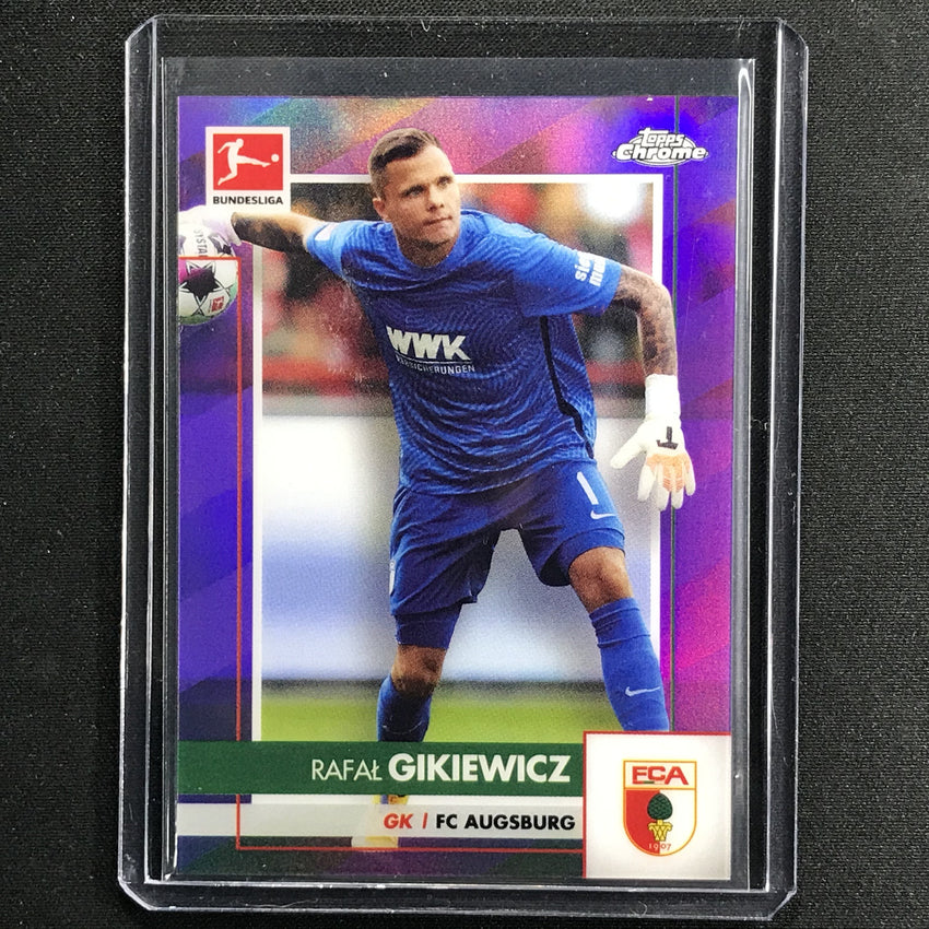 2020-21 Topps Chrome Bundesliga Rafal Gikiewicz Purple Refractor 205/299