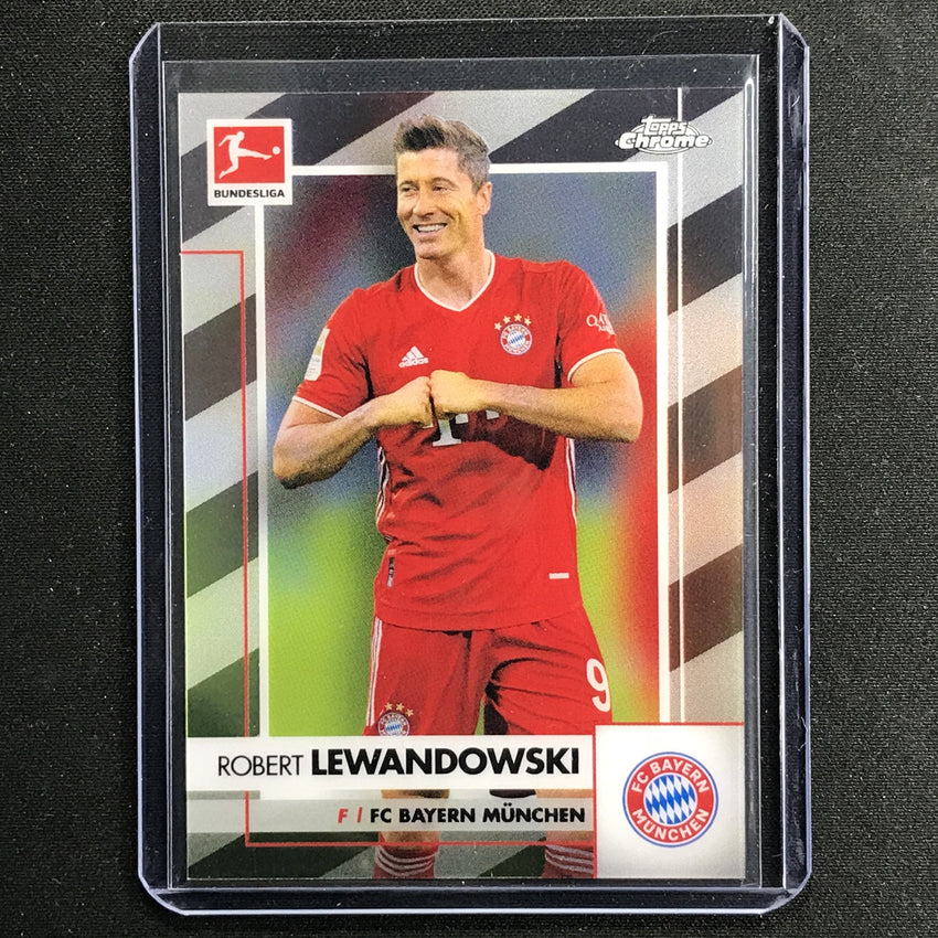 2020-21 Topps Chrome Bundesliga Robert Lewandowski Base No 80