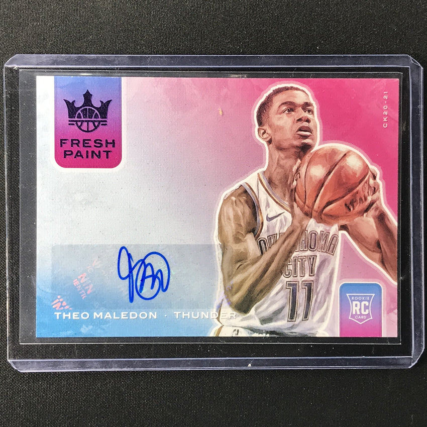 2020-21 Court Kings Theo Maledon Fresh Paint Rookie Auto Violet 17/49