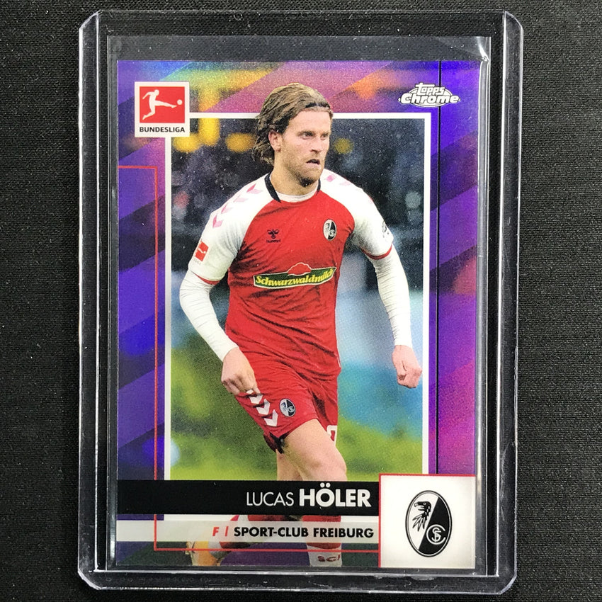 2020-21 Topps Chrome Bundesliga Lucas Holer Purple Refractor 13/299